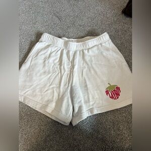 Women’s white, size small Playboy shorts